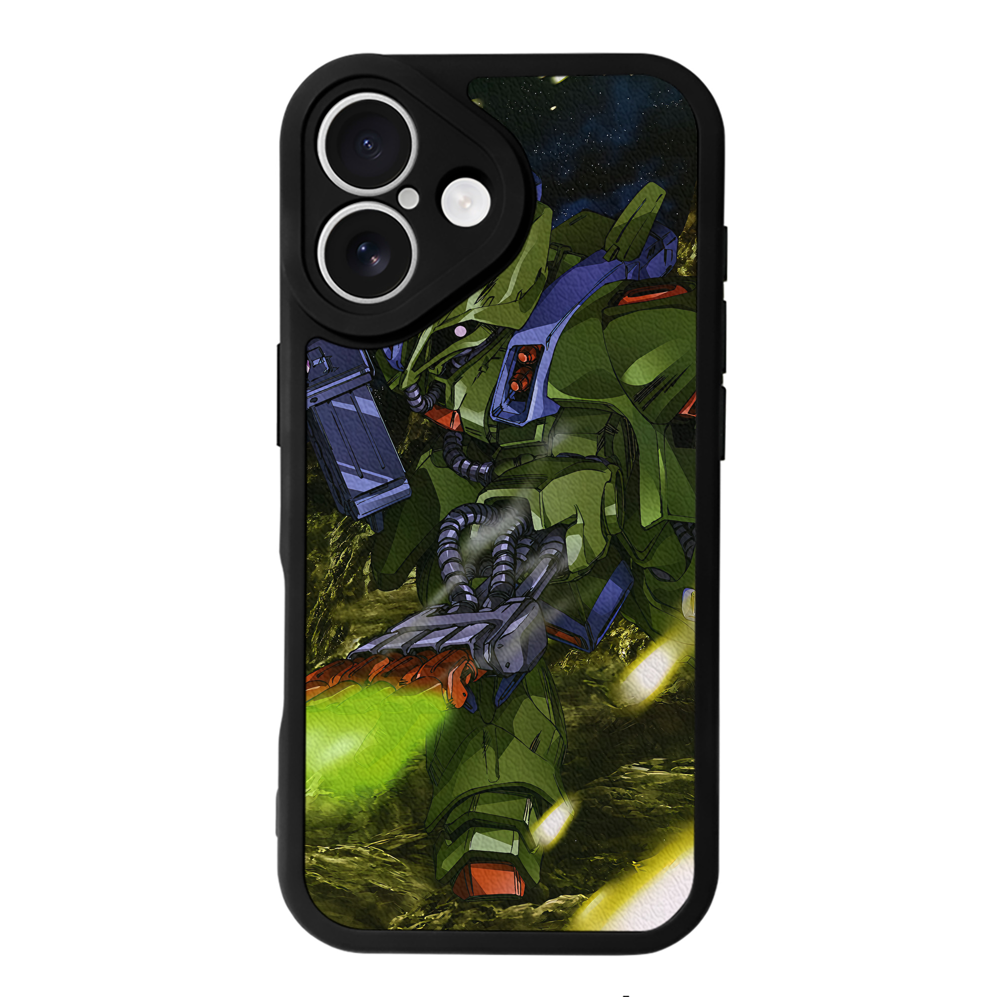 （画像用） 機動戦士ガンダム Mobile Suit Gundam 【iPhone 16シリーズ対応】シリコンスマホケース（レザー調） 材質：シリコン